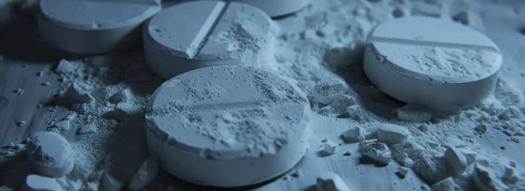 Pastillas de opioides y nitazeno.